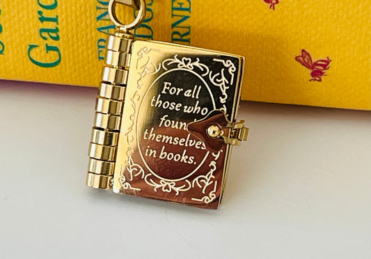 Book Locket Necklace, For all those who found themselves in books