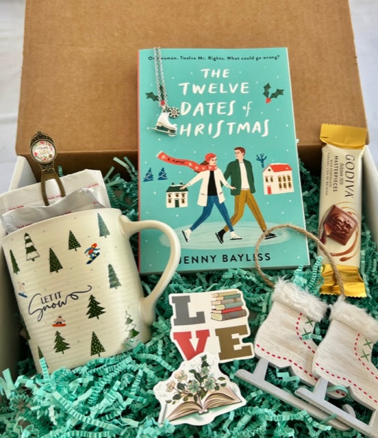 Christmas Book Box Gift Bundle, Book Lovers gift package, The Twelve Dates of Christmas